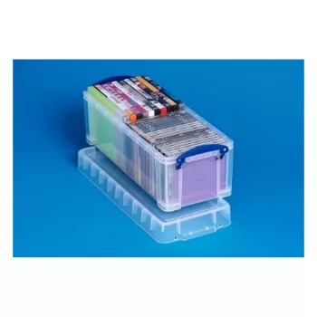 Really Useful Box 6,5 litra CD/DVD úložný box - miesto pre 36 CD alebo 20 DVD - priehľadný