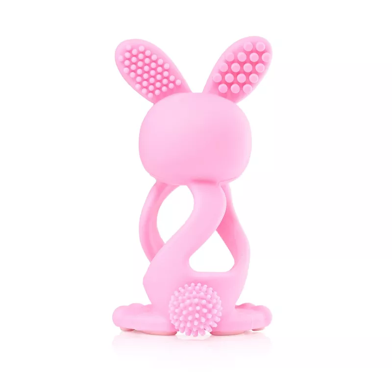 Brush Baby Bobbie Bunny hryzadlo - ružovočervená