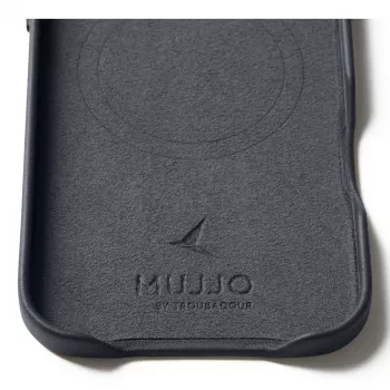 Mujjo kožené puzdro MagSafe pre iPhone Air, Basalt
