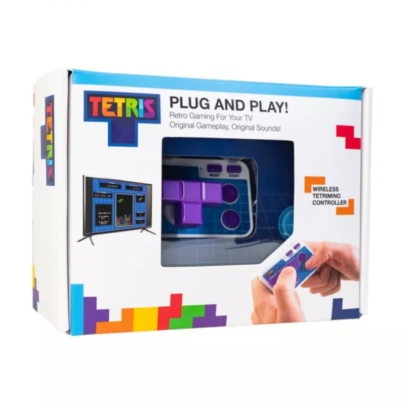 FIZZ CREATIONS Retro Arcade Tetris Konzola plug and play s bezdrôtovým ovládačom