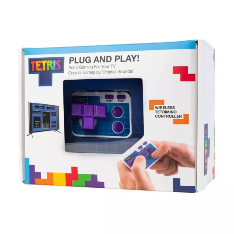 FIZZ CREATIONS Retro Arcade Tetris Konzola plug and play s bezdrôtovým ovládačom