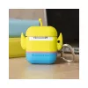 ThumbsUp! PowerSquad 3D silikónové puzdro na AirPods, Alien, modré/biele/žlté