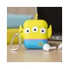 ThumbsUp! PowerSquad 3D silikónové puzdro na AirPods, Alien, modré/biele/žlté