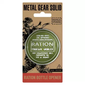 Fanattik magnetický otvárač na fľaše Metal Gear Ration