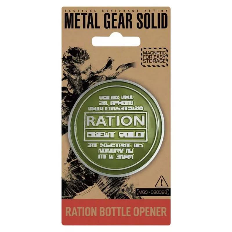 Fanattik magnetický otvárač na fľaše Metal Gear Ration