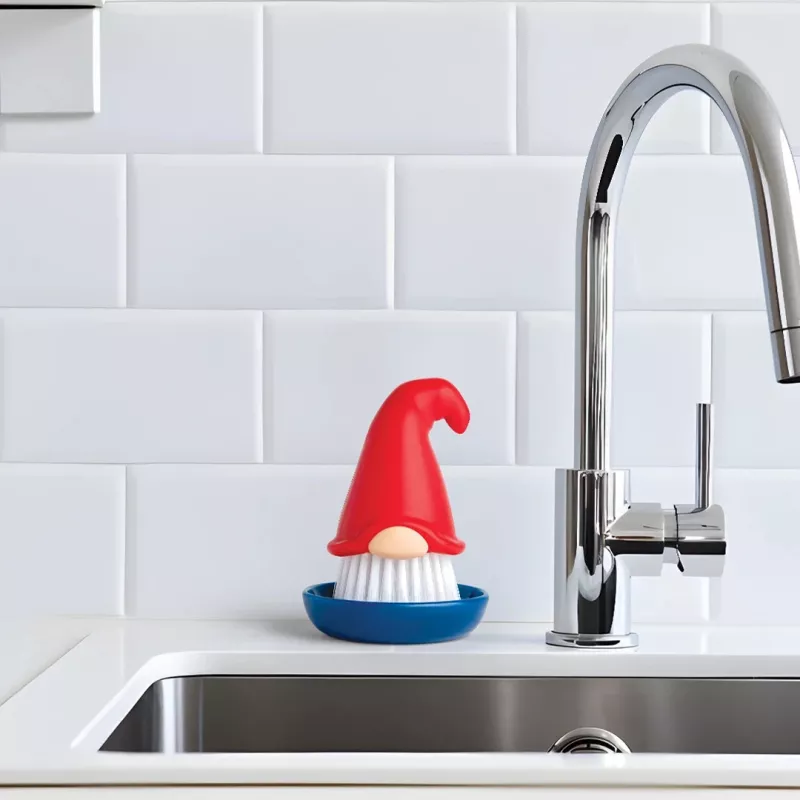 OTOTO Beardy Dish Brush – originálna kuchynská kefa s integrovaným otvorom na zavesenie