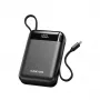 Canyon OnPower 204 20000 mAh Powerbank s USB-C a Lightning káblami, čierna