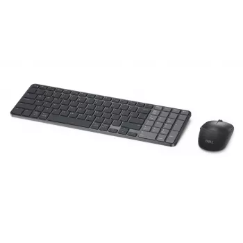 Dell Pro 7 Nabíjateľná kompaktná sada klávesnice a myši - KM746 - ruská (QWERTY) - titánová sivá