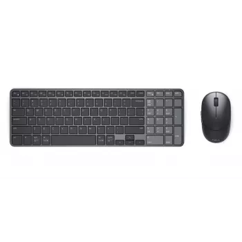 Dell Pro 7 Nabíjateľná kompaktná sada klávesnice a myši - KM746 - ruská (QWERTY) - titánová sivá