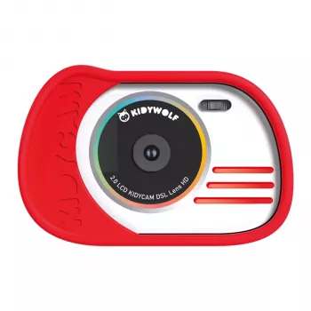 KIDYWOLF fotoaparát a videokamera červená - 8MP detský digitálny fotoaparát s 2,0