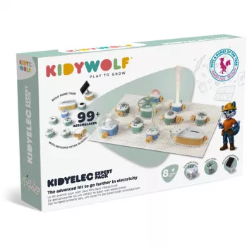 KIDYWOLF súprava na experimenty s elektrinou 18 dielov