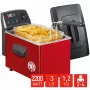 FRITEL TURBO SF fritéza 3L 2200W čierna/červená/sivá