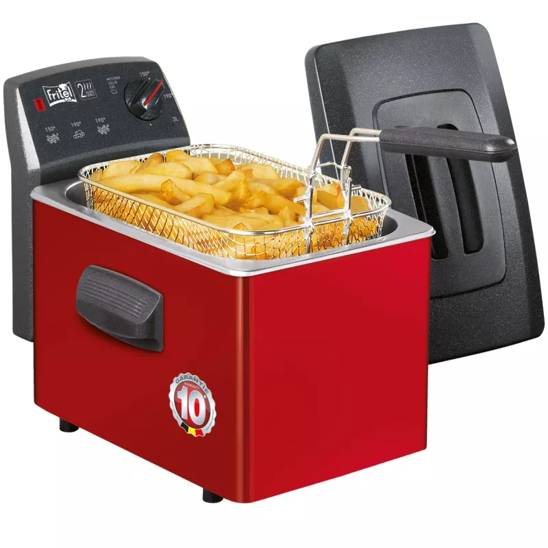 FRITEL TURBO SF fritéza 3L 2200W čierna/červená/sivá