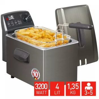 FRITEL fritéza Turbo SF 4 litre nerez