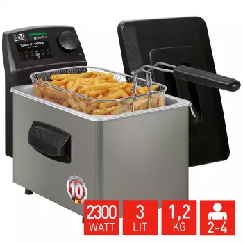 FRITEL FryTastic fritéza 3L 2,3kW antracit/strieborná