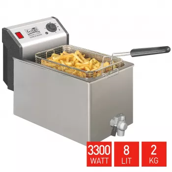 FRITEL TURBO SF fritéza 8 litrov 3,3 kW nerez