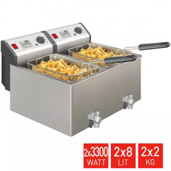 FRITEL TURBO SF fritéza 16 litrov 6,6 kW nerez