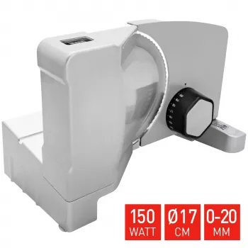 Fritel SL 3657 elektrický krájač, 150 W, nerezový nôž, 170 mm, hrúbka rezu 0-15 mm, strieborná/čierna