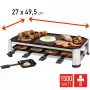 FRITEL RG 2170 raclette gril nerez chróm/čierna 1200 W 8 osôb