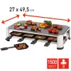 FRITEL SG 2180 raclette nerez/chróm čierna