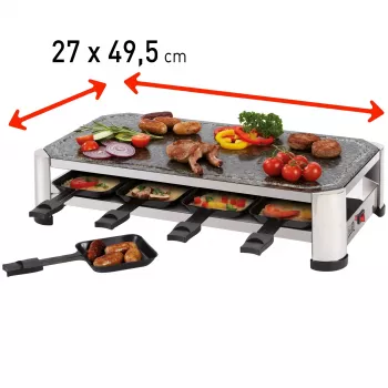 FRITEL SG 2180 raclette nerez/chróm čierna