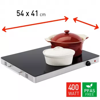 FRITEL Family WT 2478 ohrievač tanierov 400W čierna/nehrdzavejúca oceľ