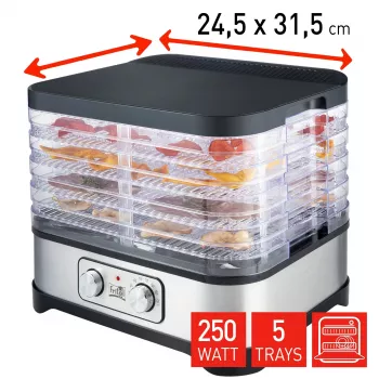 FRITEL Family sušička potravín 250W strieborná/sivá