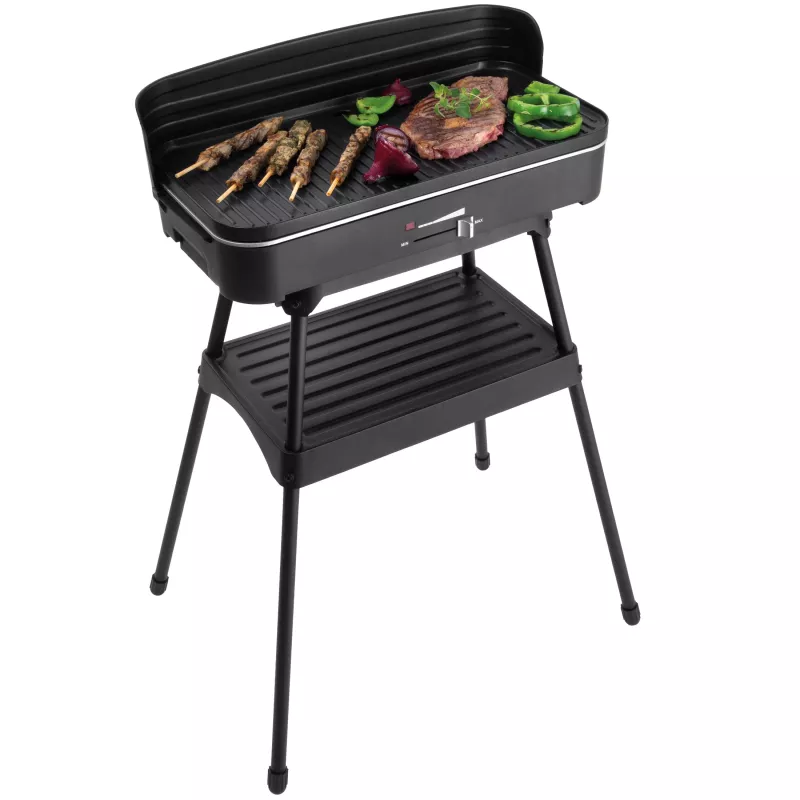 FRITEL Starter BBQ 2246 elektrický gril so stojanom, 2200 W, čierna