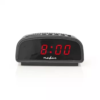 Nedis CLDK008BK LED digitálny budík s funkciou odloženého budenia, čierny