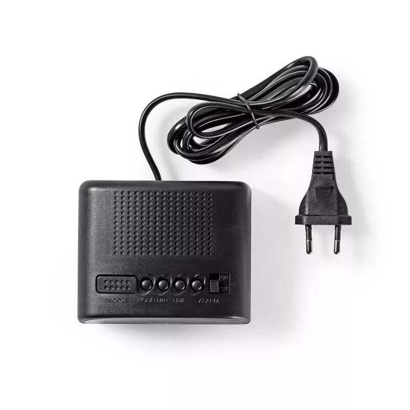 Nedis CLDK008BK LED digitálny budík s funkciou odloženého budenia, čierny