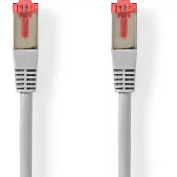 Nedis Cat6 S/FTP RJ45 patch kábel 5,00 m sivý okrúhly PVC záves