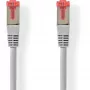Nedis Cat6 S/FTP RJ45 patch kábel 5,00 m sivý okrúhly PVC záves