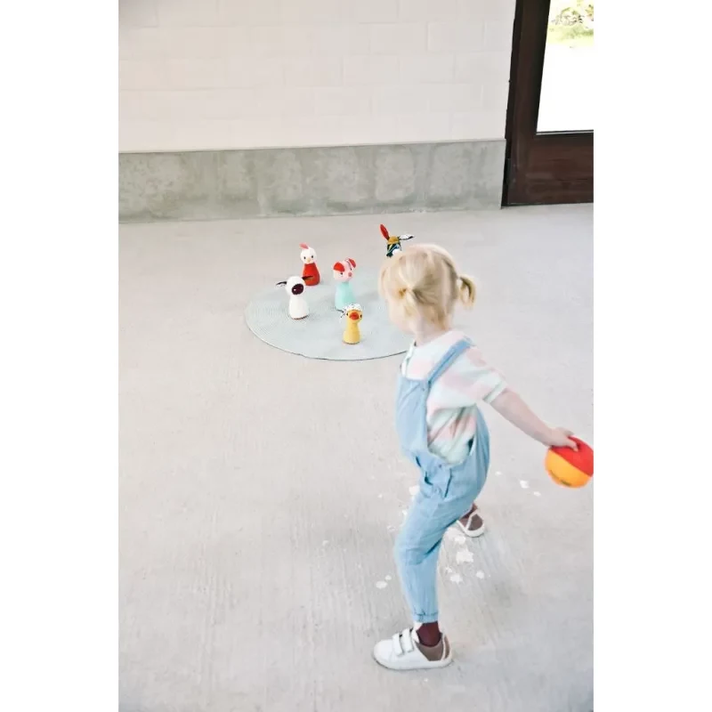 Lilliputiens farma bowlingová sada so zvonivou loptou
