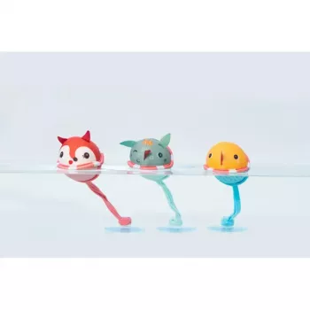Lilliputiens sada 3 kúpacích loptičiek s prísavkami - Joe the Dragon 3m+