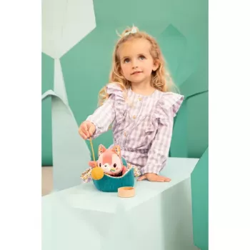 Lilliputiens Jeanne the Cat plyšová hračka sada s košíkom a doplnkami, 12m+