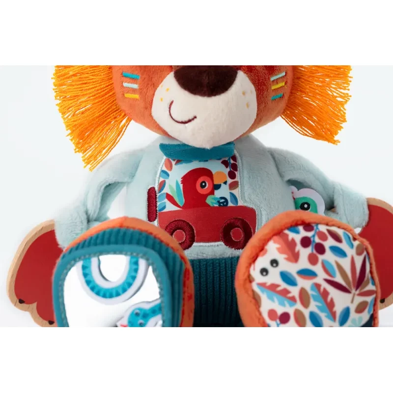 Lilliputiens multiaktivitná plyšová hračka Jack the Lion 9m+