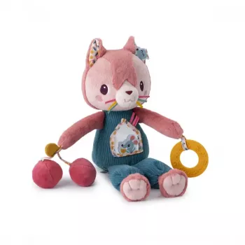 Lilliputiens Jeanne the Cat multifunkčná aktivitná plyšová hračka 9m+