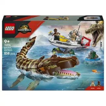 LEGO Jurassic World 76974 Misia na lodi a model Mosasaurus