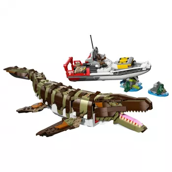 LEGO Jurassic World 76974 Misia na lodi a model Mosasaurus