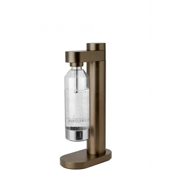 Stelton Brus Carbonator Dark Brown Metallic sýtič pitnej vody