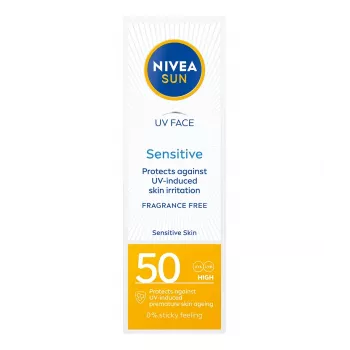 NIVEA Sun Sensitive pleťový opaľovací krém LSF50 50ml