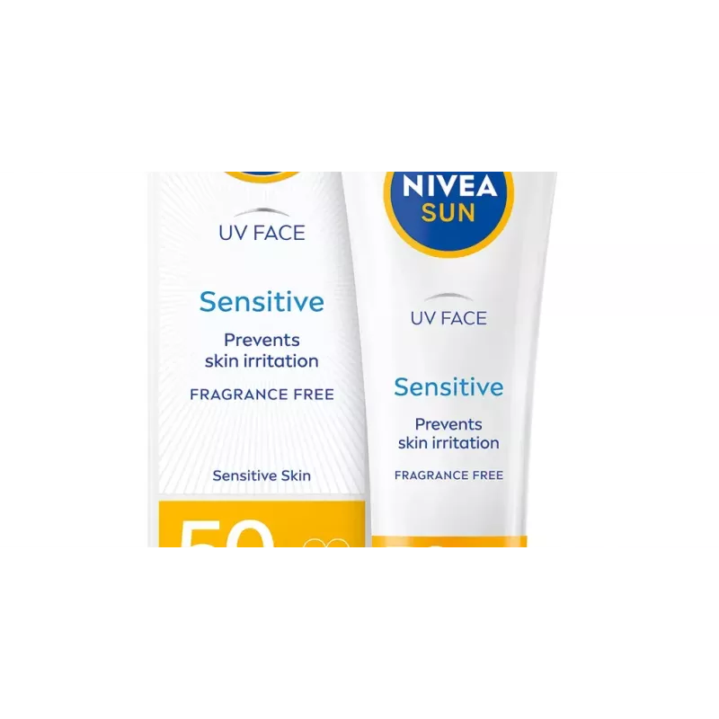 NIVEA Sun Sensitive pleťový opaľovací krém LSF50 50ml