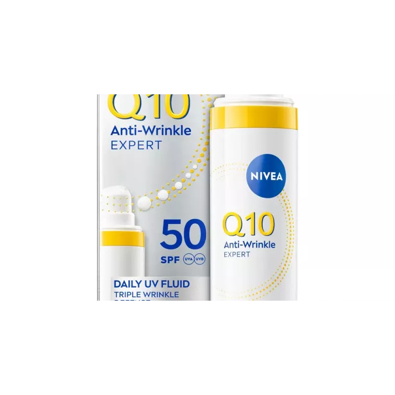 NIVEA Q10 denný UV fluid proti vráskam na tvár SPF50 40ml