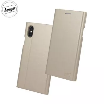 Beeyo Samsung Galaxy S8 G950 Book Grande puzdro Gold