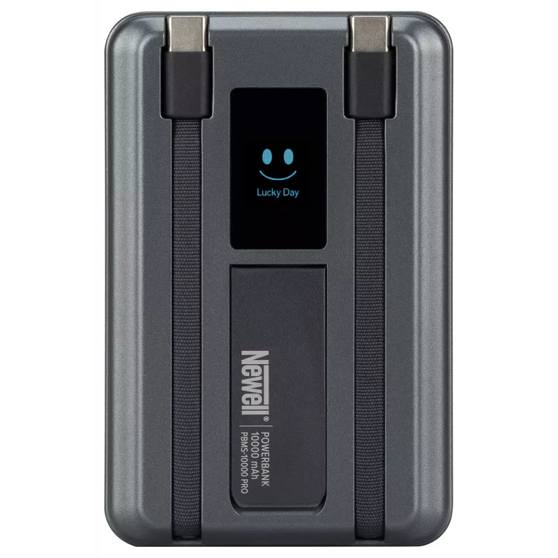 Powerbank Newell MS-10000 Pro MagSafe 10000 mAh 2x USB-C - sivá