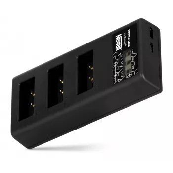 Newell CD-USB-C trojkanálová nabíjačka batérií pre Canon LP-E17