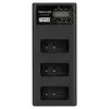 Newell CD-USB-C trojkanálová nabíjačka batérií pre Canon LP-E17
