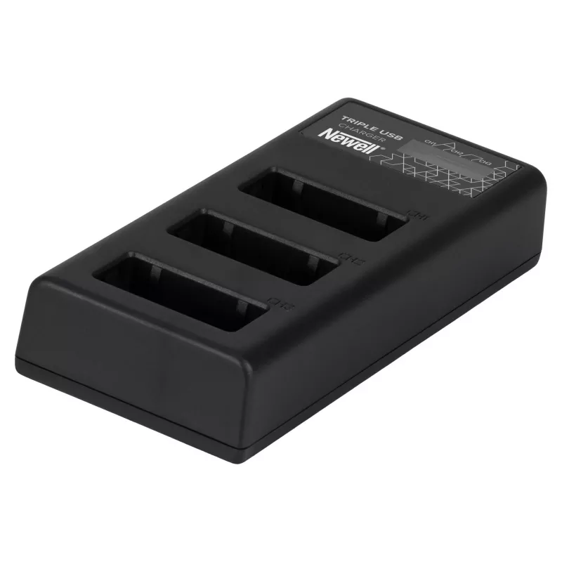 Newell CD-USB-C trojkanálová nabíjačka batérií pre Canon LP-E17