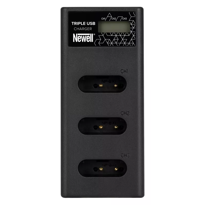 Newell CD-USB-C trojkanálová nabíjačka batérií pre Sony NP-BX1