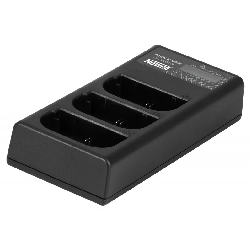 Newell CD-USB-C trojkanálová nabíjačka pre batérie Canon LP-E6